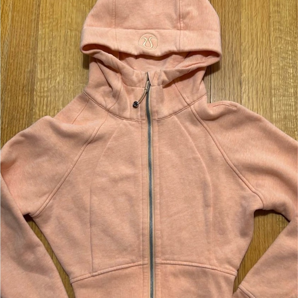 Lululemon Kids Orange Cream colored Cropped Scuba Sweatshirt